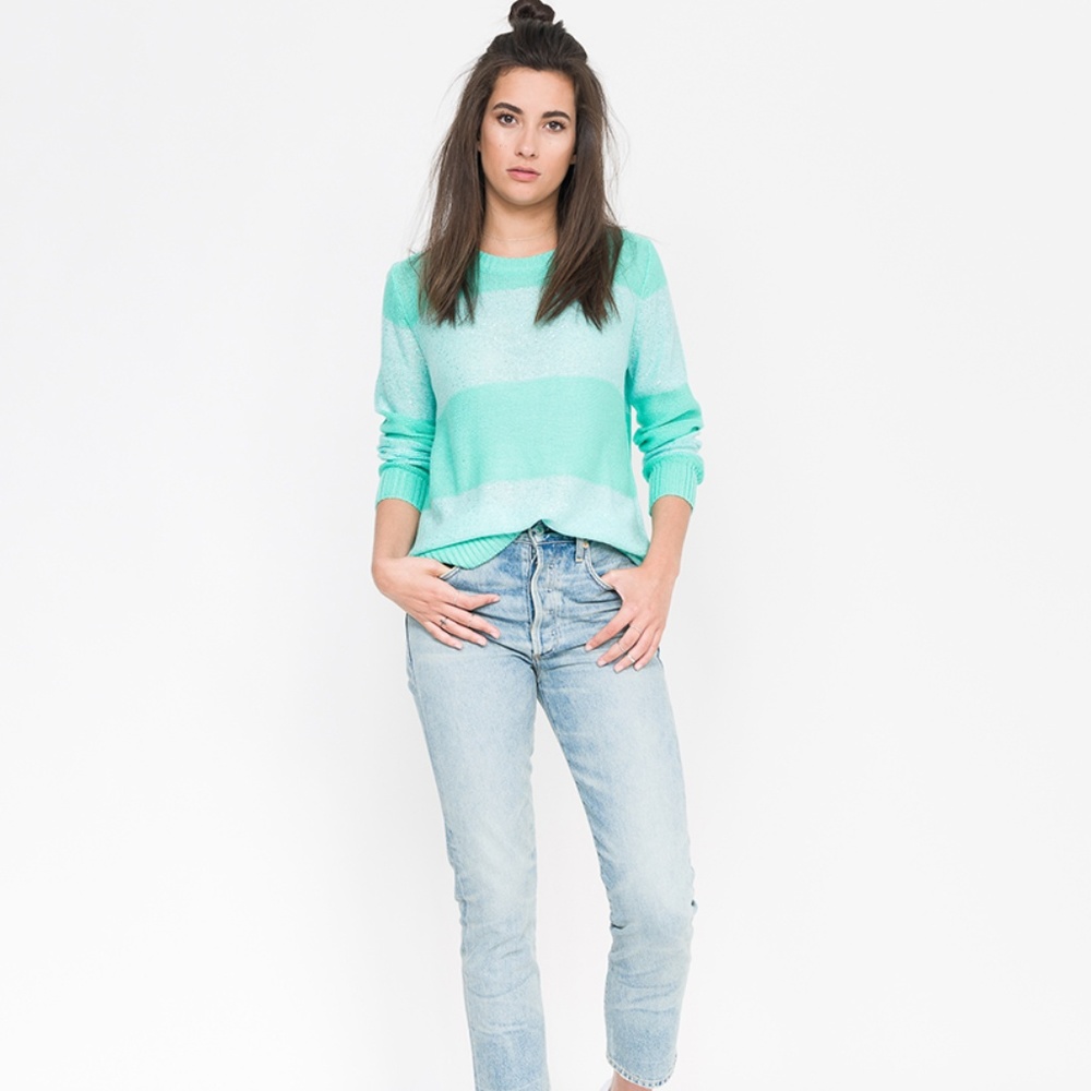 Striped Sequin Sweater